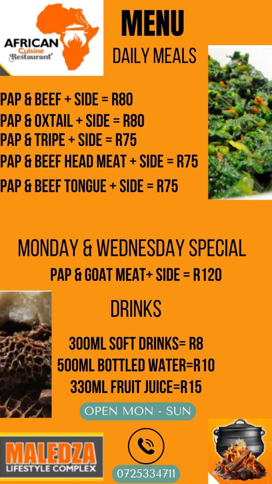 African Cuisine Restaurant Bed and Breakfast Giyani Exterior foto